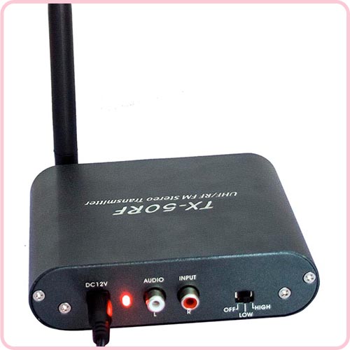  TX-50RF High performance wireless silent disco transmitter with 500m range
