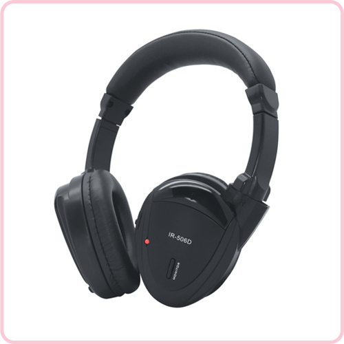 IR-506D Dual-Channel Foldable Wireless Infrared Headphone