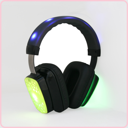 RF-609(black) Latest silent party headphone with LED light 