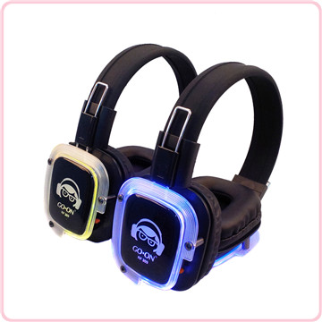 RF-309(Purple) LED Light Silent Disco Headphone for Silent Party 
